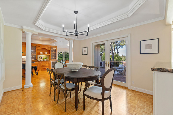 Luxury interior real estate photography of a Los Gatos home