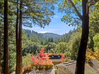 Aerial real estate photography of a luxury home in Los Gatos California