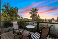 Twilight real estate photography of a luxury Hayward home at sunset