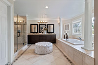 Luxury interior real estate photography of an Emerald Hills home