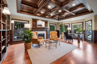Luxury interior real estate photography of an Emerald Hills home