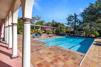 Daytime real estate photography of a historic luxury property in San Jose California