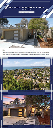Luxury real estate photography of a home in Aptos California