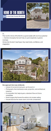 Real estate photography of a luxury grand estate property