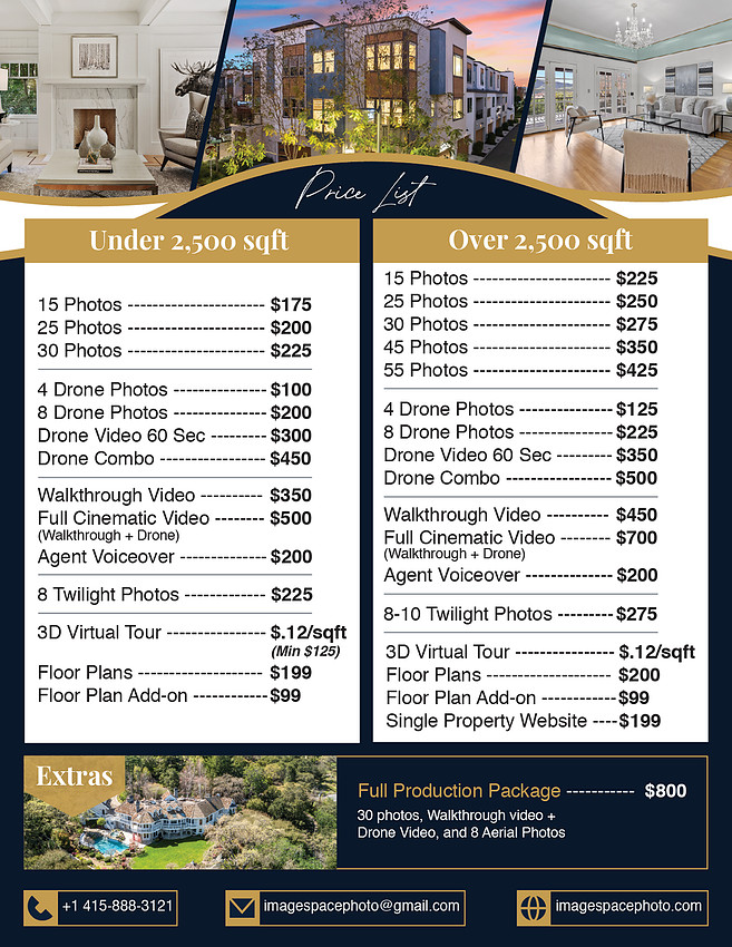 Luxury real estate photography and video tour services in the San Francisco Bay Area